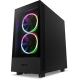 NZXT H5 Elite All Black midi tower behuizing Zwart | 1x USB-A | 1x USB-C | RGB | Tempered Glass