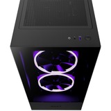 NZXT H5 Elite All Black midi tower behuizing Zwart | 1x USB-A | 1x USB-C | RGB | Tempered Glass