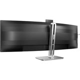 Philips 49B2U6900CH 48.8" Curved UltraWide monitor Donkergrijs/zilver, Webcam, HDMI, DisplayPort, USB-C, LAN, Audio 