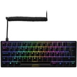 Sharkoon SKILLER SGK50 S4 RGB mechanisch gaming toetsenbord Zwart, BE lay-out (AZERTY), Kailh Red, 60%, Hot-swappable