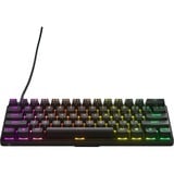 SteelSeries Apex Pro Mini, gaming toetsenbord Zwart, US lay-out, SteelSeries OmniPoint 2.0, 60%, RGB leds, Double Shot PBT Keycaps