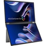 ASUS ZenScreen Duo OLED MQ149CD 21" monitor Zilver, 1x Mini HDMI, 2x USB-C