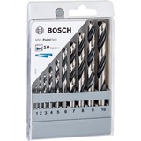 Bosch HSS-spiraalboorset PointTeQ 10-delig
