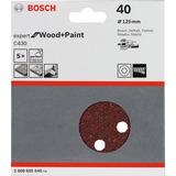 Bosch Schuurpapier EfWP,125mm,K40,5x 