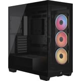 Corsair 3500X RS-R ARGB midi tower behuizing Zwart | 2x USB-A | 1x USB-C | RGB | Tempered Glass