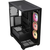 Corsair 3500X RS-R ARGB midi tower behuizing Zwart | 2x USB-A | 1x USB-C | RGB | Tempered Glass