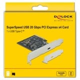 DeLOCK PCIe x4 > 1x externe SuperSpeed USB 3.2 Gen 2x2 usb-controller 