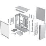 Fractal Design Define One Light TG midi tower behuizing Wit | 2x USB-A | 1x USB-C | Tempered Glass