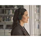 Jabra Evolve3 75 on-ear headset Zwart, Unified Communications (UC), Link390 USB-C, Wireless Charger