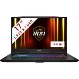 MSI Katana 17 HX (B14WGK-265BE) 17.3"  gaming laptop Zwart | Core i7-14650HX | RTX 5070 | 16 GB | 1 TB SSD | 144 Hz