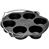 Petromax Muffin Tin mf6 bakvorm Zwart, Ø 23,8 cm