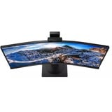 Philips Brilliance 346P1CRH/00 34" UltraWide monitor Zwart, 1x HDMI, 1x DisplayPort, USB-C, 100Hz