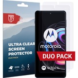  Rosso Motorola Edge 20 Pro Ultra Clear Screen Protector beschermfolie Transparant, 2 stuks