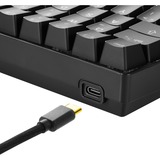 Sharkoon SKILLER SGK50 S4 RGB mechanisch gaming toetsenbord Zwart, BE lay-out (AZERTY), Kailh Brown, 60%, Hot-swappable
