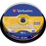 Verbatim DVD+RW 4,7 GB blanco dvd's 10 stuks