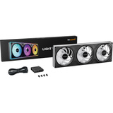 be quiet! Light Wings Pro IO 360mm RGB case fans Zwart, 3 stuks, 360 x 120 x 28 mm, Single Frame