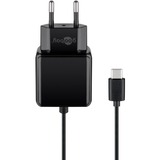 goobay 15W USB-C oplader Zwart, 1x USB-C