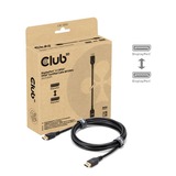 Club 3D DisplayPort 2.1 DP54 VESA Certified Cable 8K120Hz  kabel Zwart, 3 meter