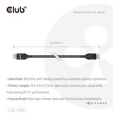Club 3D Gecertificeerde DisplayPort 2.1 kabel Zwart, 3 meter, 8K