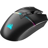 Corsair DARKSTAR WIRELESS MMO/MOBA Gaming muis Zwart, USB 2.0 | 2,4 GHz | Bluetooth | 100 - 26.000 dpi