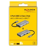 DeLOCK DeLOCK Externer USB 3.2 Hub           gy usb-hub Grijs