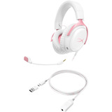 HyperX Cloud III over-ear gaming headset Wit/roze, Pc, PS5, PS4, Xbox Series X|S, Xbox One, Nintendo Switch