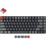 Keychron K3-E1 V2, toetsenbord Grijs/grijs, US lay-out, RGB leds, TKL, ABS keycaps, hot swap, Bluetooth