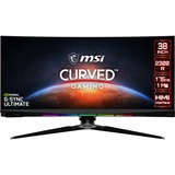 MSI Optix MEG381CQR Plus 38" Curved UltraWide Gaming Monitor Zwart, 2x HDMI, 1x DisplayPort, 3x USB-A 3.2 (5 Gbit/s), USB-B 3.2 (5 Gbit/s), 175 Hz