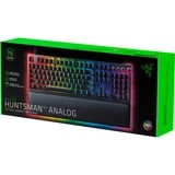 Razer Huntsman V2 Analog RGB gaming toetsenbord Zwart, FR lay-out (AZERTY), Razer Analog Optical, 100%, Double-shot PBT