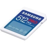 SAMSUNG PRO Plus 512 GB SDXC geheugenkaart Wit, UHS-I U3, Class 3, V30, Incl. kaartlezer