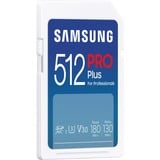 Samsung PRO Plus 512 GB SDXC geheugenkaart Wit, UHS-I U3, Class 3, V30, Incl. kaartlezer