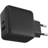 Sitecom 65W GaN Power Delivery oplader Zwart, 1x USB-C, 1x USB-A, 1,5 meter