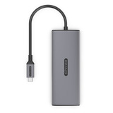 Sitecom 6 in 1 USB-C Power Delivery Multiport Adapter dockingstation Grijs