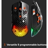 SteelSeries Aerox 5 gaming muis Zwart, 18.000 dpi, RGB leds