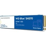 WD Blue SN570 250 GB SSD Blauw/wit, WDS250G3B0C, M.2 2280 PCIe Gen3 x4 NVMe v1.4