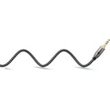 goobay Plus Audio 3,5 mm aux stereoverbindingskabel 90° Zwart/zilver, 5 meter