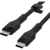 Belkin BOOSTCHARGE Flex USB-C/USB-C-kabel Zwart, 2 meter