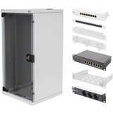 Digitus Netwerkset - 254 mm (10") - 12U, 312 x 300 mm server rack Lichtgrijs