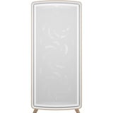 Fractal Design Summit Chalk White TG midi tower behuizing Wit/houtkleur | 2x USB-A | 1x USB-C | Tempered Glass