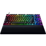 Razer Huntsman V2 TKL RGB mechanisch gaming toetsenbord Zwart, FR lay-out (AZERTY), Razer Linear Optical (Red), 80% (TKL)	, Double-shot PBT