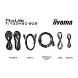 iiyama ProLite T1732MSC-B2S 17" touchscreen monitor Zwart, VGA, HDMI, DisplayPort, Audio, Touchscreen