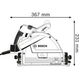 Bosch BOSCH GKT 55 GCE + FSN            L-BOXX handcirkelzaag Blauw
