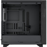 Fractal Design Summit Blackout TG midi tower behuizing Zwart | 2x USB-A | 1x USB-C | Tempered Glass