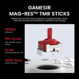 GameSir G7 Pro Tri-Mode - Shadow Ember gamepad Zwart/donkerrood, Xbox Series X|S, Xbox One, pc, Android, Steam