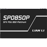 Lian Li SP Platinum modulaire 850 watt voeding  Zwart, 1x 12V-2x6, 2x PCIe, 2x PCIe, Kabelmanagement