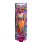 Mattel Barbie Dreamtopia - Zeemeerminpop - Roze haar en zacht oranje staart 