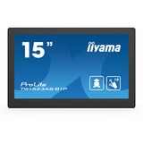 iiyama ProLite TW1523AS-B1P 15.6" Touchscreen-Monitor Zwart, HDMI, USB, LAN, WiFi, Audio, Touch, Android