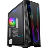 Cooler Master MasterBox MB540 Tower-behuizing Zwart | 2x USB-A 3.2 (5 Gbit/s) | USB-C 3.2 (10 Gbit/s) | Audio | Window-kit
