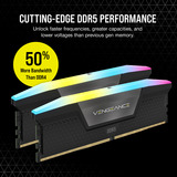 Corsair Vengeance RGB 32 GB DDR5-6000 (2x 16 GB) werkgeheugen Zwart, CMH32GX5M2D6000Z38, EXPO