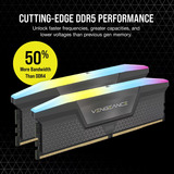 Corsair Vengeance RGB 32 GB DDR5-6000 (2x 16 GB) werkgeheugen Zwart, CMH32GX5M2D6000Z38, EXPO